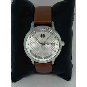 Watch Station WSI2008 Women's Brown Leather Analog Dial Quartz Wrist Watch VK265